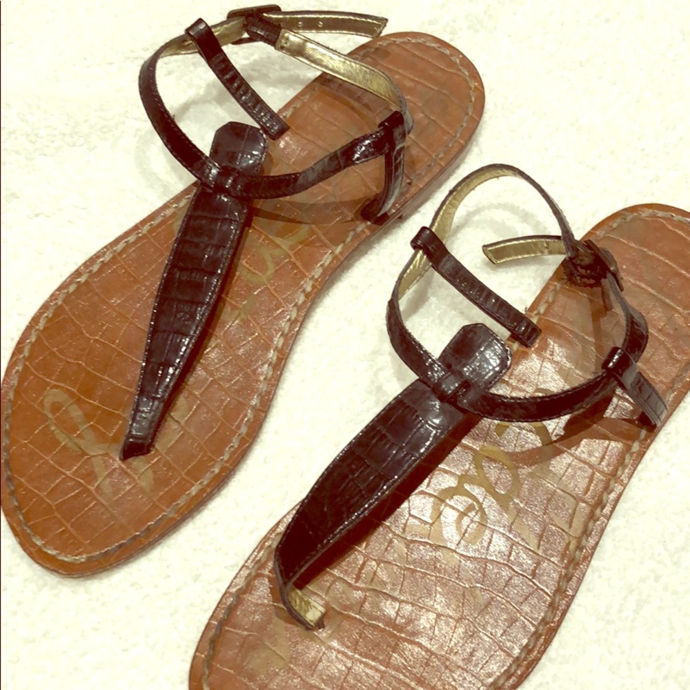 Sam Edelman Gigi Sandal Black 6 Strappy Thong